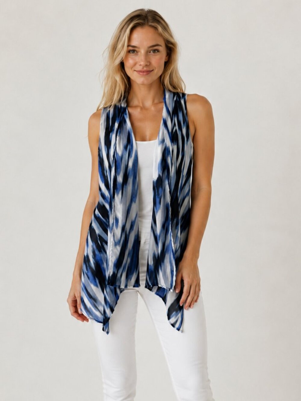 Chico's Travelers Women's Open Front Rhea Vest Chico's 0 (Size Small) NWT